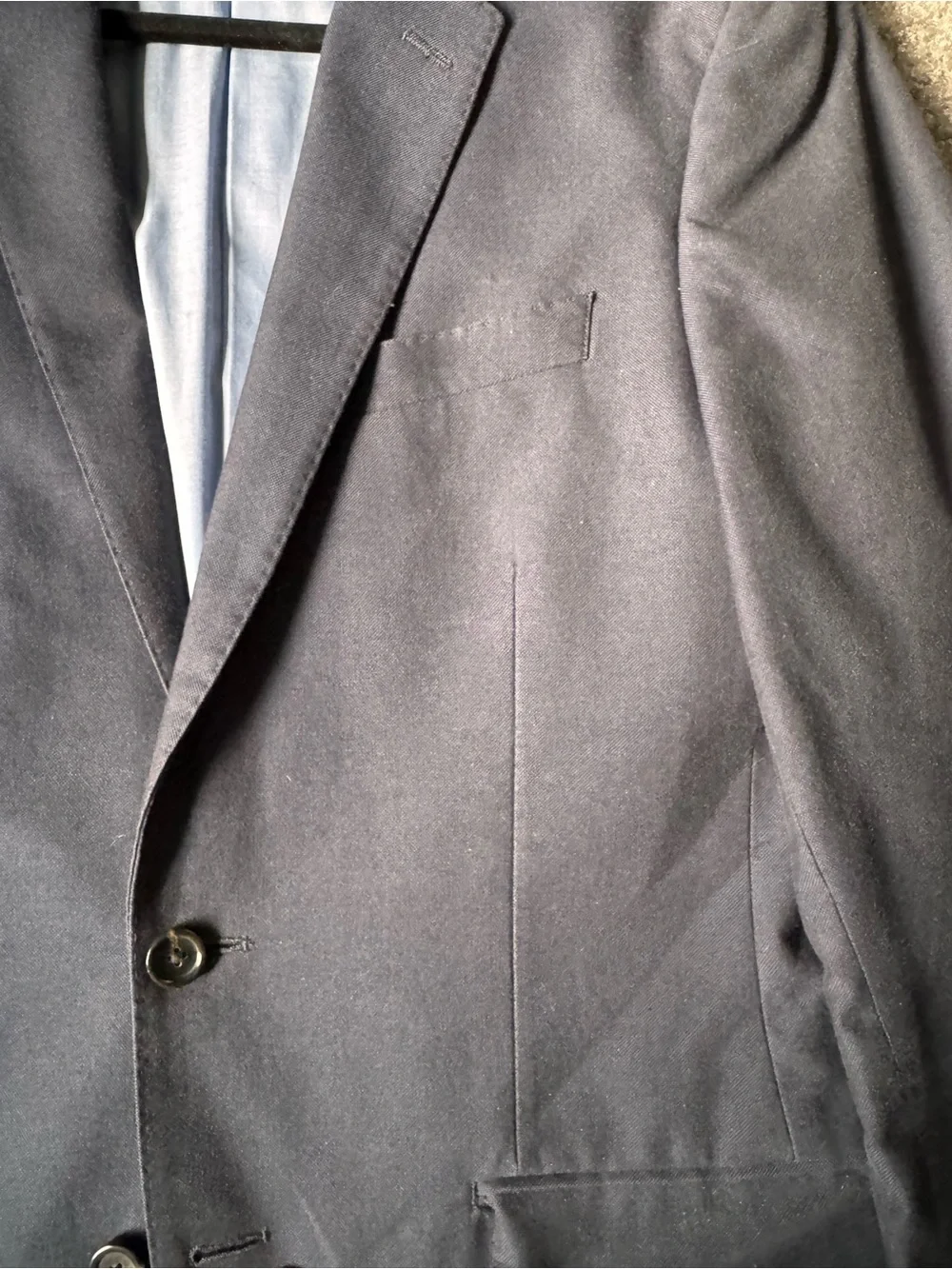 J Crew Men's Dark Navy Two-Button Sport Coat